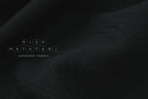 DEADSTOCK Japanese Fabric Shokunin Collection Yarn-dyed Kotohiradaki 34 Basket Weave - black - 50cm